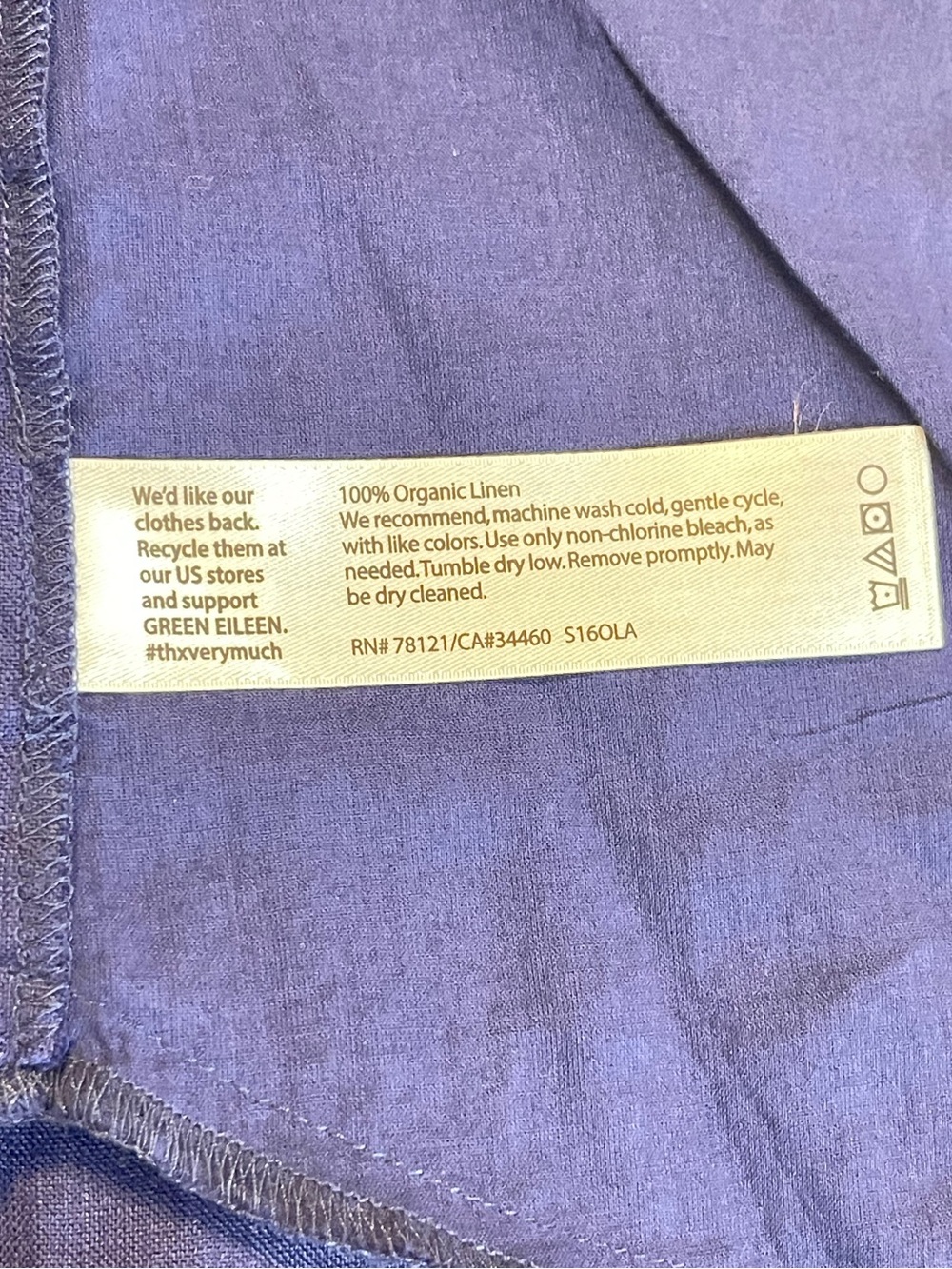 Eileen Fisher Deep Blue Tunic Top
oversize - Picture 6 of 8